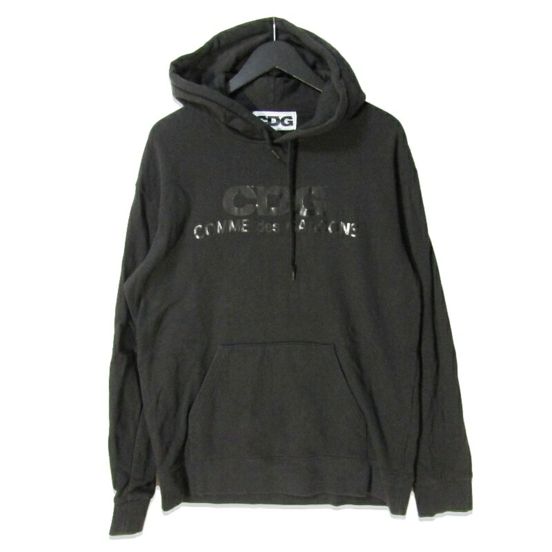 乐天商城 - 【中古】CDG ブラックコムデギャルソン プルオーバーパーカー SZ-T033 AD2019 ロゴ コットン ブラック 黒 XLメンズ 27113924