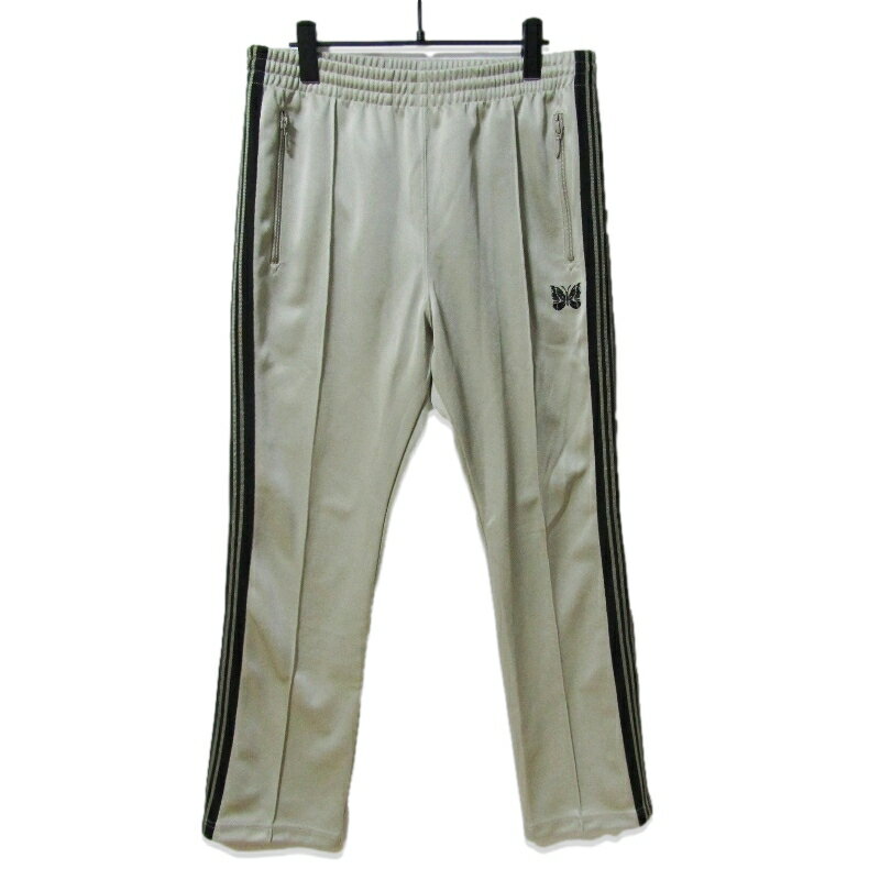 乐天商城 - 【中古】美品 NEEDLES × JEANS FACTORY ニードルズ 別注 ナロー トラックパンツ MR561 23SS Narrow Track Pant ベージュ/ブラック MPoly Smooth ポリエステル 日本製メンズ 27113943