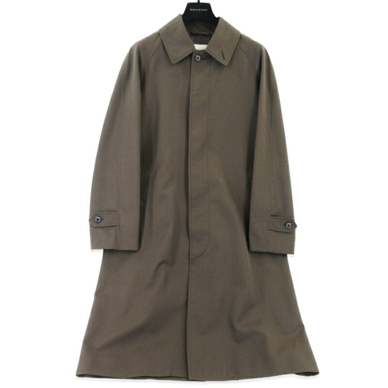 Rakuten - 【中古】MACKINTOSH × TOMORROWLAND マッキントッシュ ステンカラーコート BALFIELD EX トゥモローランド バルフィールド カーキ 36 DORMEUIL社 バルカラー 英国製 メンズ 99001081