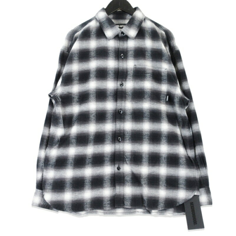 樂天商城 - 【中古】美品 NEIGHBORHOOD × FUCKING AWESOME ネイバーフッド 25SS HOMBRE CHECK SHIRT 251AQFGN-SHM01S 長袖チェックシャツ 黒 M オンブレチェック ファッキンオーサム メンズ 99001087