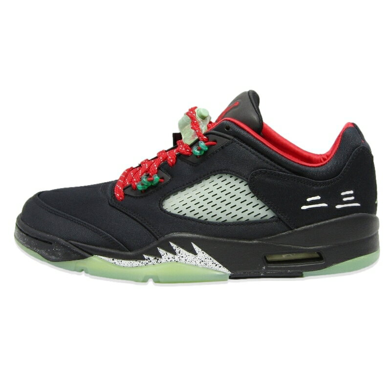 Rakuten - 【中古】未使用 CLOT × NIKE ナイキ 27.5cm AIR JORDAN 5 LOW SP DM4640-036 クロット エアジョーダン5 レトロ ロー スペシャル 黒 BLACK/CLASSIC JADE-FIRE RED スニーカー 18002147