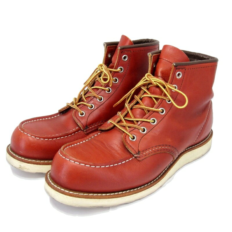 【中古】REDWING レッドウィング US9.5E 27.5cm モックトゥ 8875 2022年製 復刻四角犬タグ ワークブーツ 赤茶 オロラセット ポーテージ アイリッシュセッター 6インチ クラシック CLASSIC MOC ブラウン ブーツ 35005657