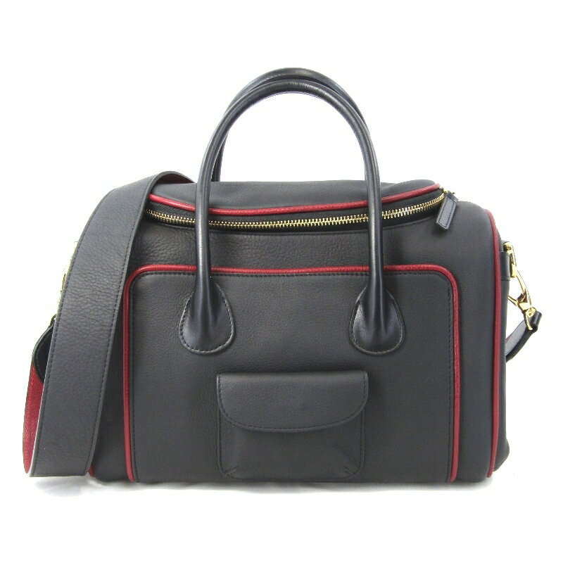 樂天商城 - 【中古】美品 FRUTTI DI BOSCO フルッティ ディ ボスコ ボストンバッグ Black Cat Bag 黒猫 2WAY ショルダーバッグ ブラック 黒バッグ 鞄 61005751