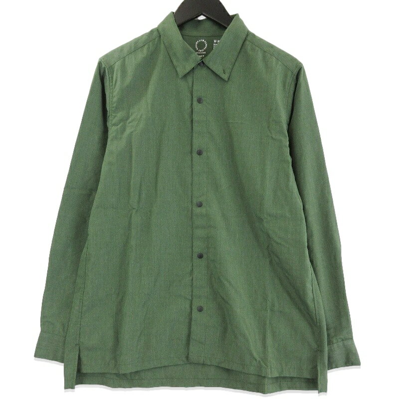 乐天商城 - 【中古】未使用 山と道 ヤマトミチ Bamboo shirt UNISEX 2026 バンブーシャツ長袖シャツ トレイルシャツ Kombu Green Sメンズ 71016002