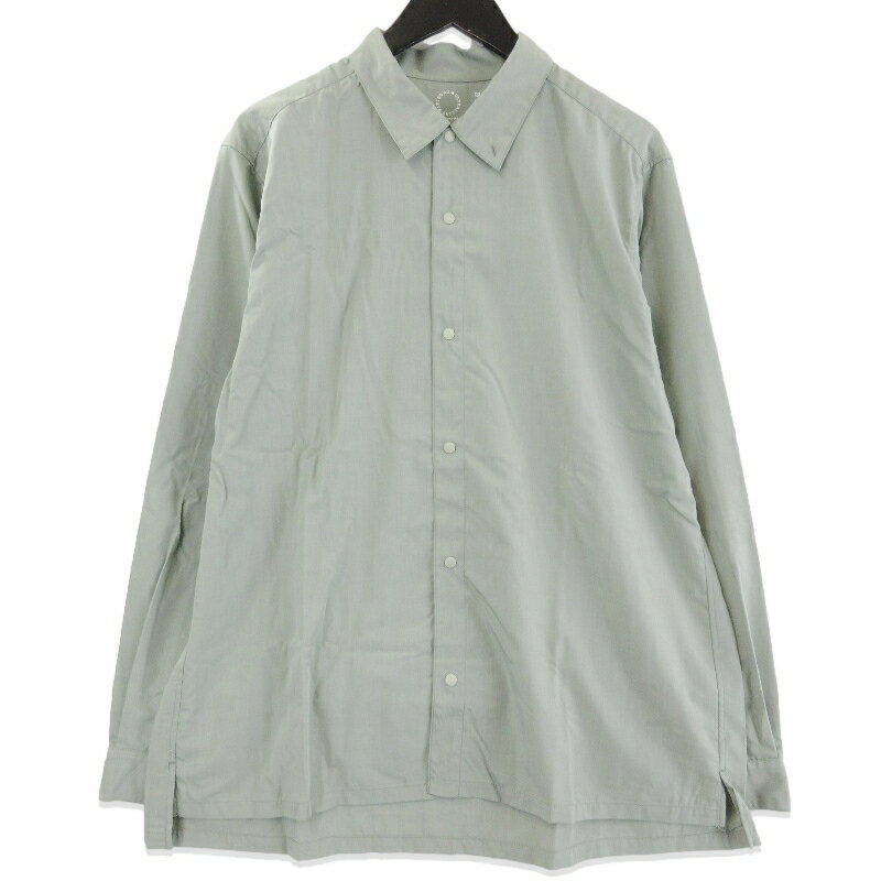 乐天商城 - 【中古】未使用 山と道 ヤマトミチ Bamboo shirt UNISEX 2026 バンブーシャツ長袖シャツ トレイルシャツ Seagrass Lメンズ 71016006