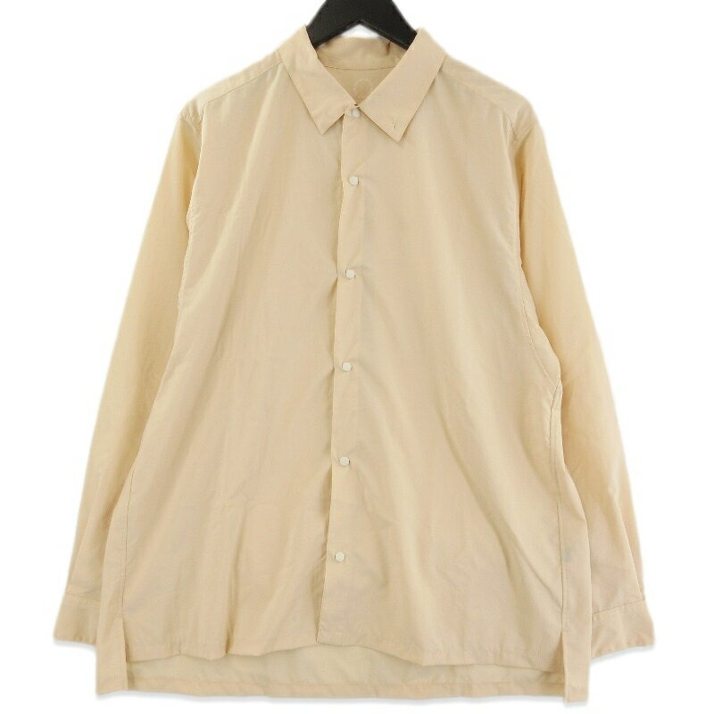 乐天商城 - 【中古】未使用 山と道 ヤマトミチ UL shirt UNISEX 2026 ULビッグポケットシャツ 長袖シャツ トレイルシャツ Ivory Cream Lリップストップメンズ 71016016