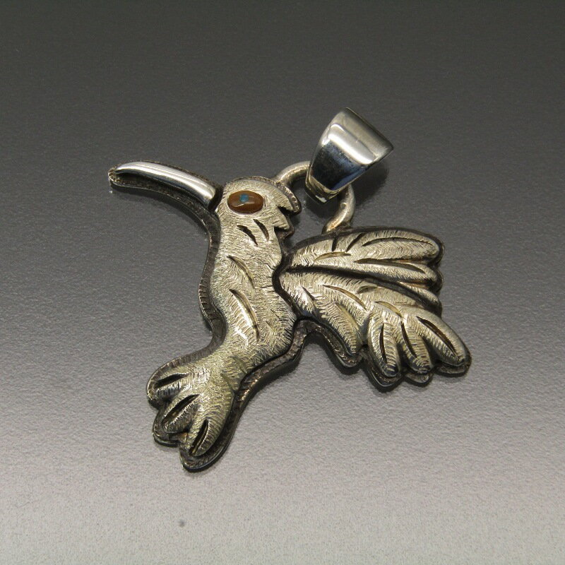 乐天商城 - 【中古】美品 堀江純 Jun Horie ペンダント はちどり ハミングバード トップ 鳥 メンズ レディース インディアンジュエリー シルバー 80007469