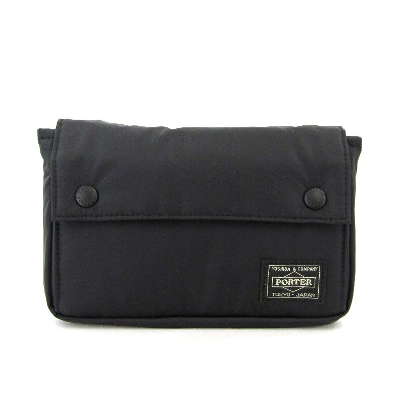 乐天商城 - 【中古】美品 PORTER ポーター ショルダーポーチ リバティ 835-16504 LIBERTY SHOULDER POUCH ブラック 黒 バッグ 鞄 47000168