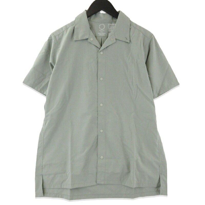 乐天商城 - 【中古】未使用 山と道 ヤマトミチ Bamboo Short Sleeve Shirt M's 2026 半袖シャツ バンブーショートスリーブシャツ Seagrass Sメンズ 71016034