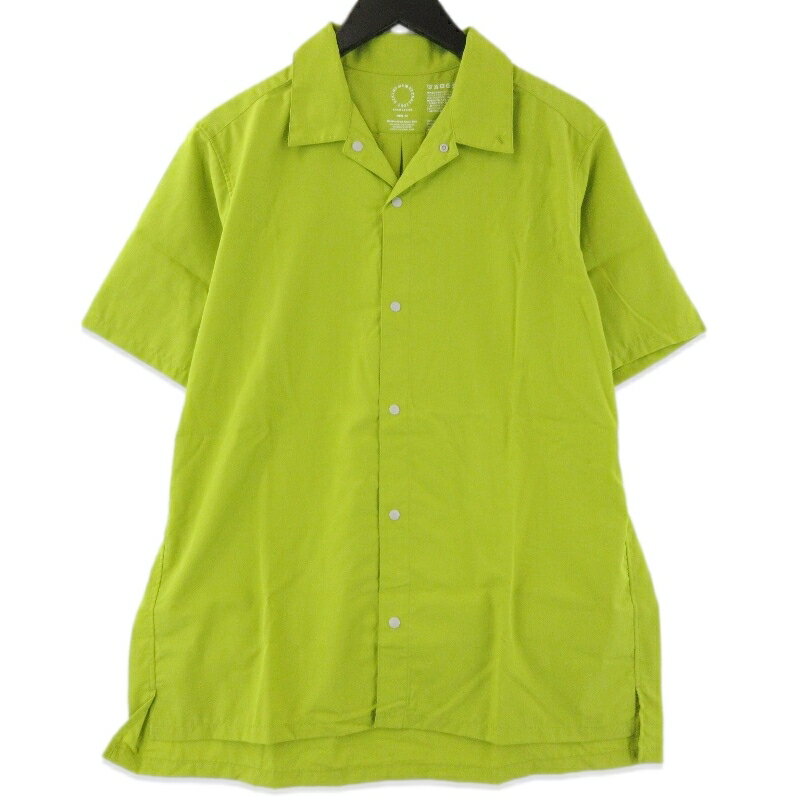 乐天商城 - 【中古】未使用 山と道 ヤマトミチ Bamboo Short Sleeve Shirt M's 2026 半袖シャツ バンブーショートスリーブシャツ Lemon Grass Mメンズ 71016035