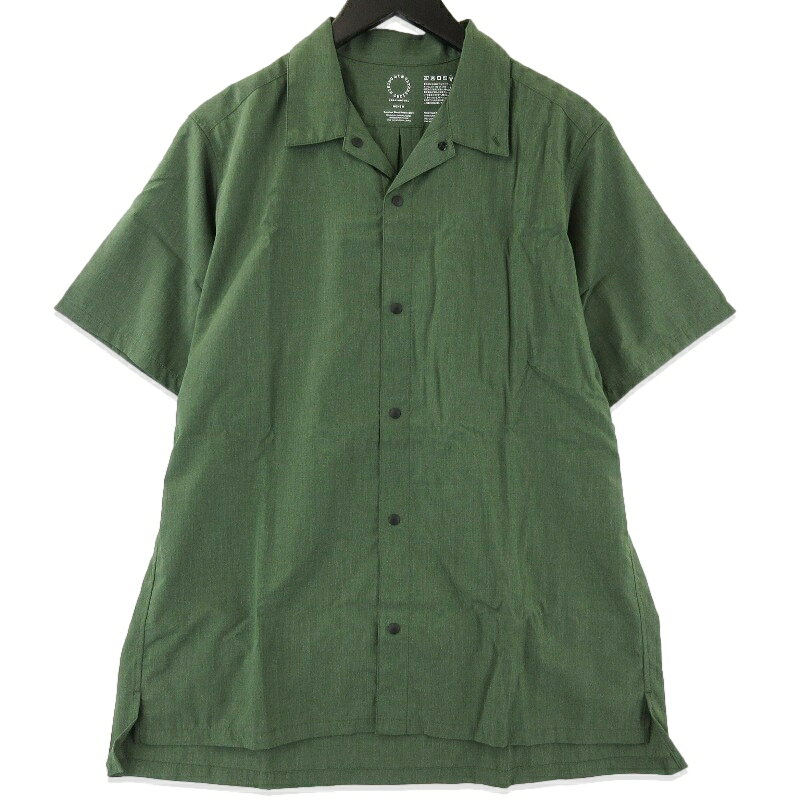 乐天商城 - 【中古】未使用 山と道 ヤマトミチ Bamboo Short Sleeve Shirt M's 2026 半袖シャツ バンブーショートスリーブシャツ Kombu Green Mメンズ 71016039
