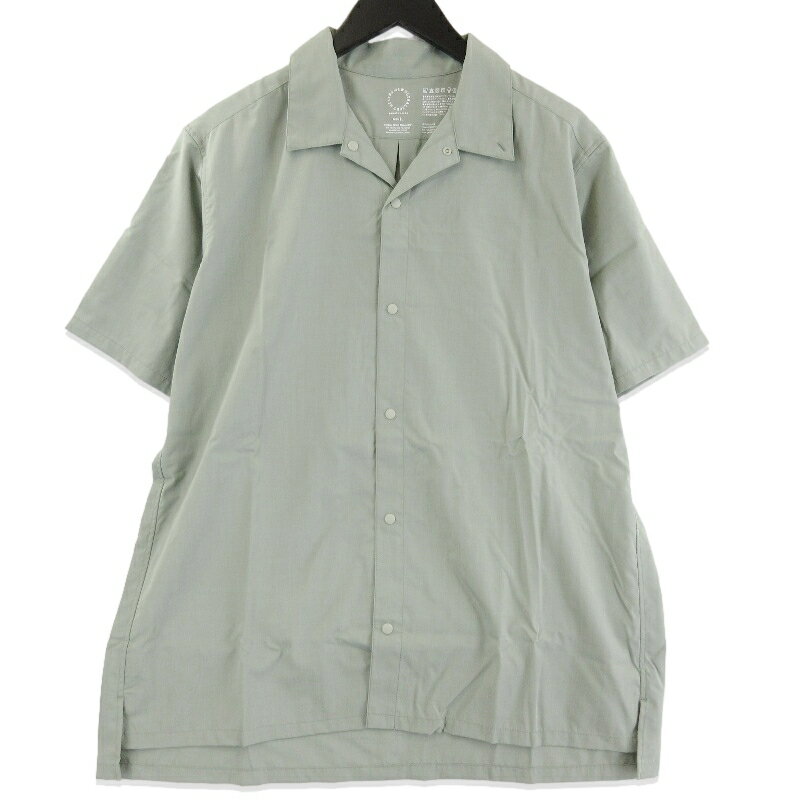 樂天商城 - 【中古】未使用 山と道 ヤマトミチ Bamboo Short Sleeve Shirt M's 2026 半袖シャツ バンブーショートスリーブシャツ Seagrass Lメンズ 71016042