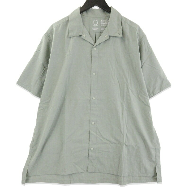 乐天商城 - 【中古】未使用 山と道 ヤマトミチ Bamboo Short Sleeve Shirt M's 2026 半袖シャツ バンブーショートスリーブシャツ Seagrass XLメンズ 71016043