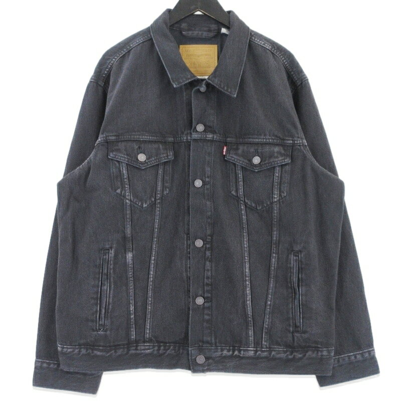 樂天商城 - 【中古】美品 Levis リーバイス トラッカージャケット PC9-A5782-0103 デニムジャケット TYPE III リラックスフィット ブラック 黒 L Gジャン USED加工 メンズ 99001144