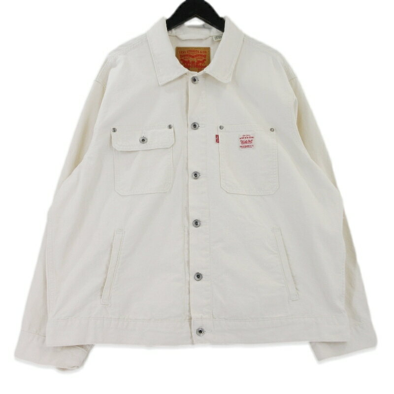 乐天商城 - 【中古】美品 Levis リーバイス トラッカージャケット PC9-A4820-0026 デニムジャケット WORKWEAR SUNRISE ホワイト 白 L メンズ 99001145