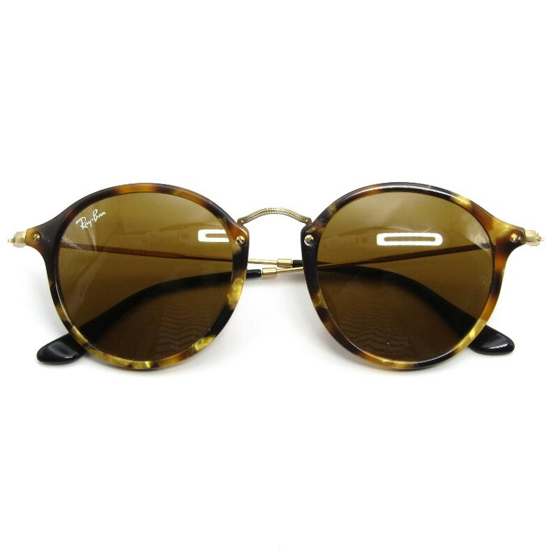 乐天商城 - 【中古】美品 Ray-Ban レイバン サングラス RB2447-F ROUND FLEK イタリア製 ラウンドフレック フルフィット コンビ 1160B-15 ブラウン メガネ 眼鏡 サングラス 54001095
