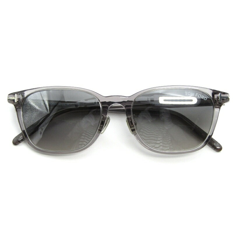 乐天商城 - 【中古】美品 TOM FORD トムフォード サングラス TF1040-D イタリア製 スクエア 日本企画 20C クリアグレー/シルバーグレーグラディエント/ミラー メガネ 眼鏡 サングラス 54001099