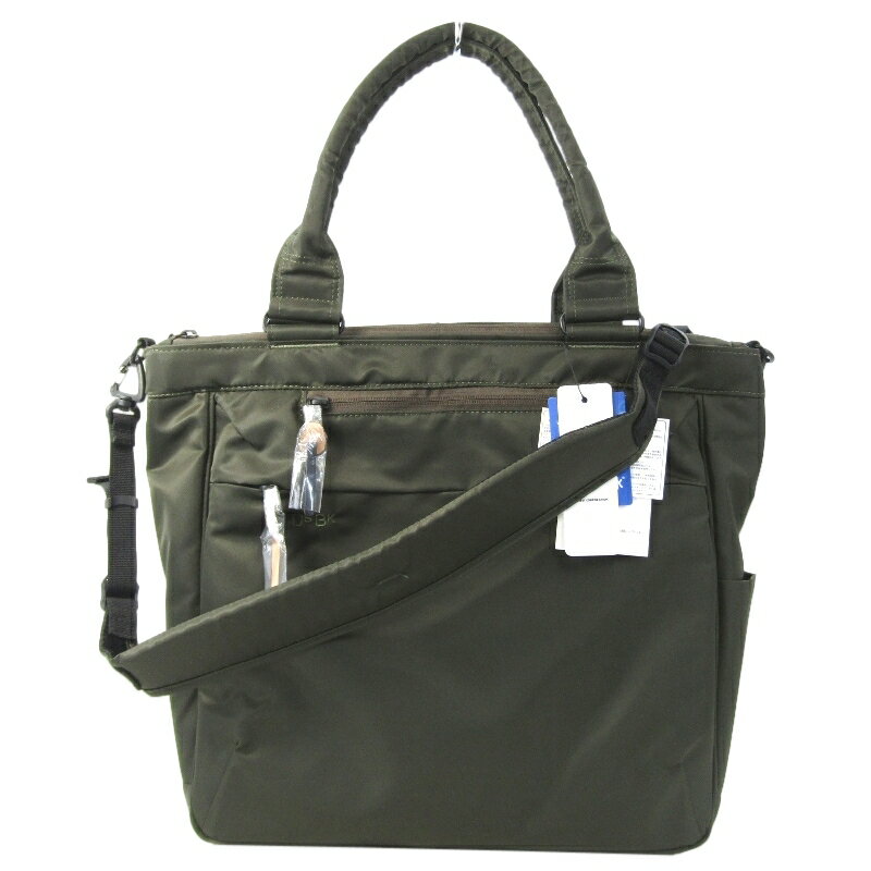 樂天商城 - 【中古】未使用 DSBK ディーエスビーケー 2WAYトートバッグ JXF-3439 DANTOTSU Square SmartTote ショルダーバッグ オリーブバッグ 鞄 61005777