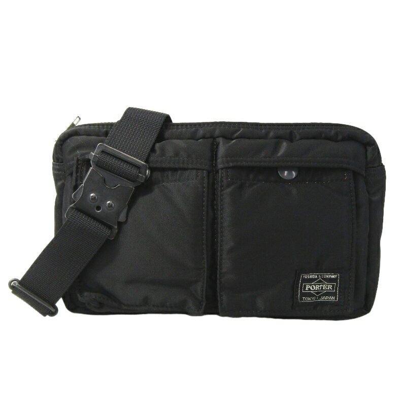樂天商城 - 【中古】美品 PORTER ポーター ウエストバッグS タンカー 622-08723 TANKER WAIST BAG ボディバッグ ブラック 黒バッグ 鞄 61005781