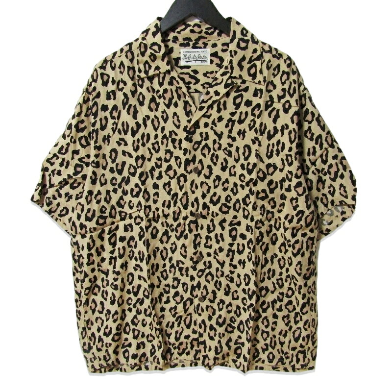 樂天商城 - 【中古】WACKO MARIA ワコマリア 半袖アロハシャツ LEOPARD HAWAIIAN SHIRT S/S 22SS レオパード ハワイアンシャツ ベージュ XLレーヨンメンズ 27113959