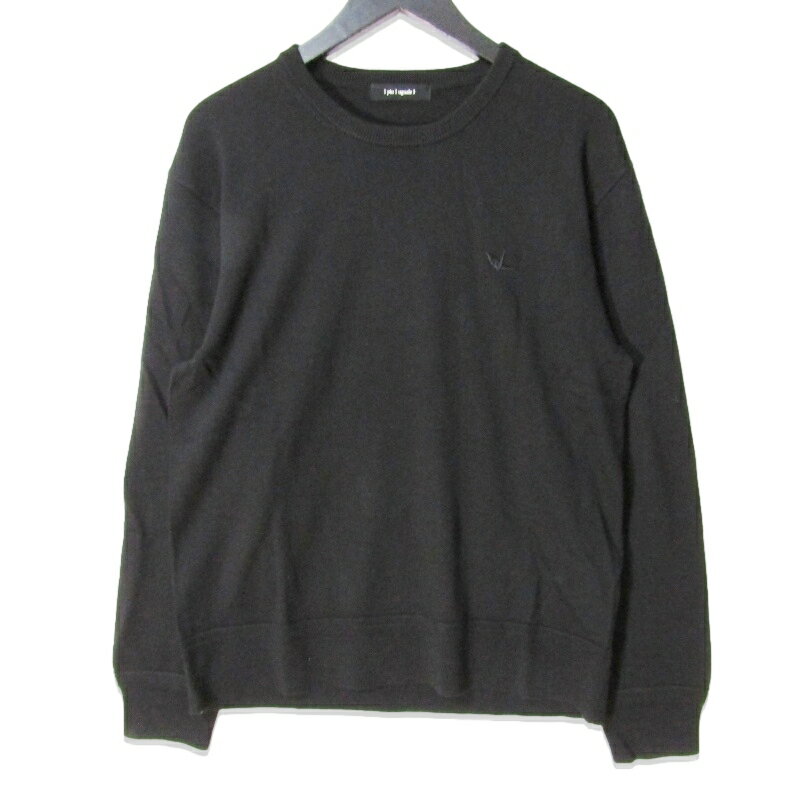 樂天商城 - 【中古】美品 1piu1uguale3 ウノピゥウノウグァーレトレ クルーネックニット MRK280 CREW KNIT ウール プルオーバー ブラック 黒 5日本製 セーターメンズ 27113994