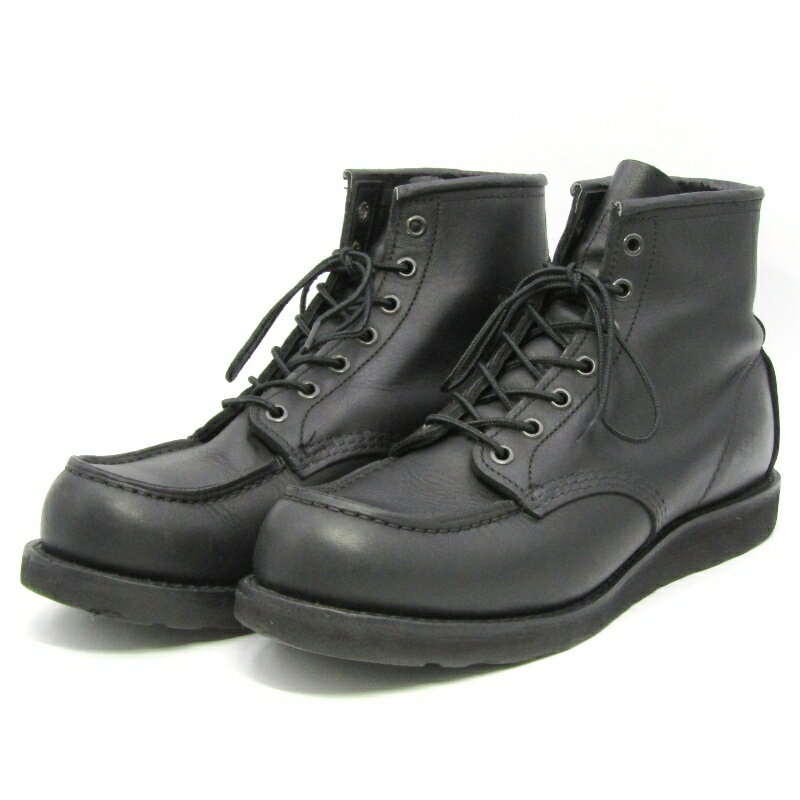 樂天商城 - 【中古】REDWING レッドウィング US9D 27cm クラシックモック 8074 2024年製 6inch Classic Moc ワークブーツ ブラック ハーネス ブラックソール ブーツ 18002186