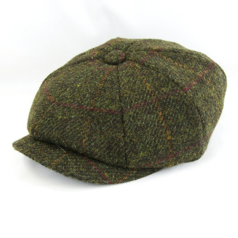 FAILSWORTH フェイルスワース キャスケット HARRIS TWEED ハリスツイード ウール チェック キャップ 英国製 オリーブ 59 帽子 47000176