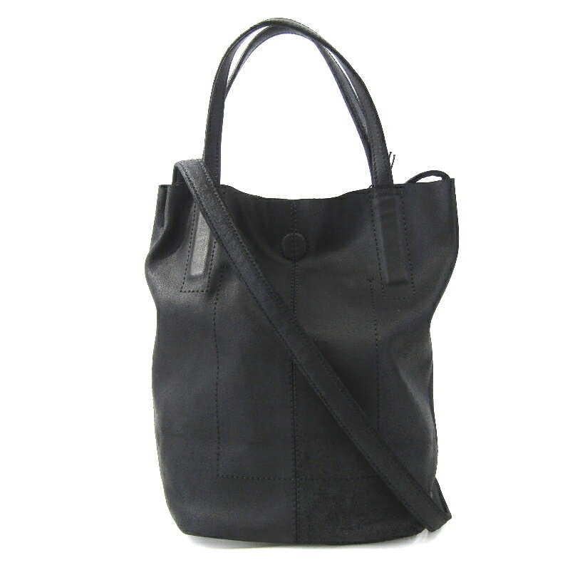 乐天商城 - 【中古】美品 Morphee モルフェ 2WAY SMALL TOTE（S） NAPPA LEATHER SS-BLK トートバッグ ショルダーバッグ やぎ革 BLACKバッグ 鞄 61005828