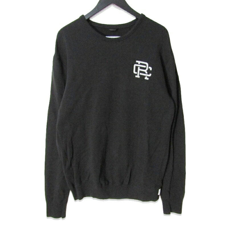乐天商城 - 【中古】REIGNING CHAMP レイニングチャンプ クルーネックスウェット RHC Ron Herman別注 3120900506 コットン プリント ブラック 黒 Lメンズ 27114049