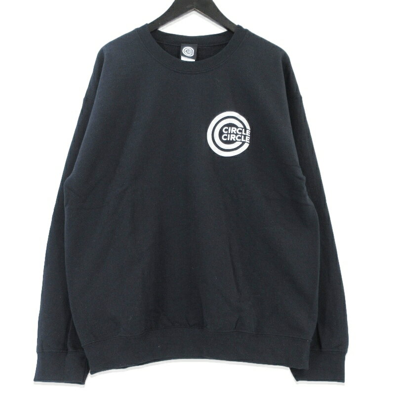 CIRCLE CIRCLE サークルサークル スウェットシャツ CC PROMOTIONAL LOGO 8oz CREW NECK SWEATSHIRT CC-TSWC-003 ブラック 黒 L クルーネック 裏フリース メンズ 99001176