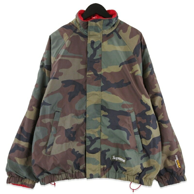 Supreme シュプリーム トラックジャケット 25AW ポーラテック リバーシブル フリース ナイロン ウッドランドカモ/レッド Lポリエステル カモフラ 25FW Polartec Reversible Track Jacketメンズ 71016124