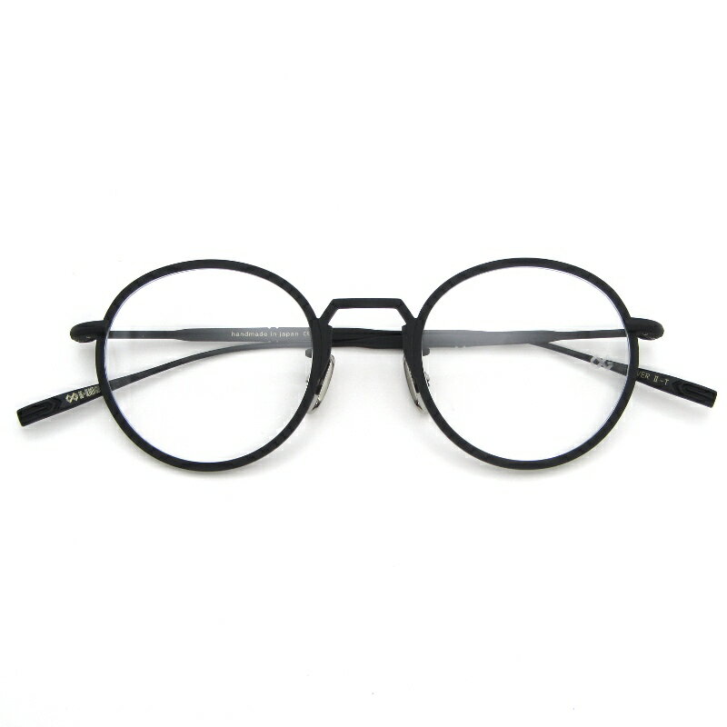 未使用 OG×OLIVER GOLDSMITH オージーバイオリバーゴールドスミス メガネフレーム OLIVER II-T 日本製 M BLACK マットブラックオリバー2 ボストン パント メタル メガネ 眼鏡 サングラス 54001132