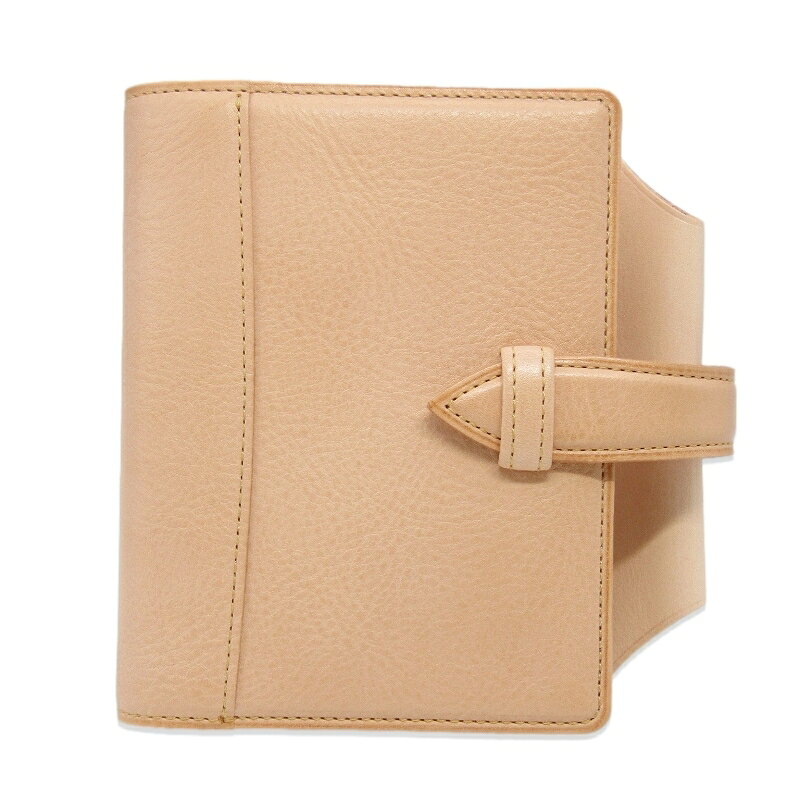 美品 knox ノックス ミニ6穴 システム手帳 N/PEARCE 125-819-85 エヌピアス ヌメ革 ステアハイド 20mmリング ナチュラルニューヘリテージラインレザー 61005915
