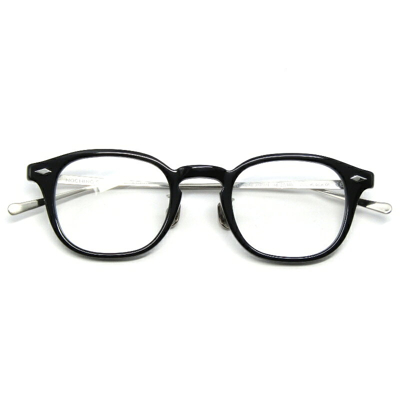 未使用 NOCHINO OPTICAL ノチノオプティカル サングラス JIFUSAN ＃1 日本製 ジフサン 調光 コンビ ボスリントン GLOSS BLACK鯖江産 ボストン/ウェリントン CLEAR to GREY メガネ 眼鏡 サングラス 61005923