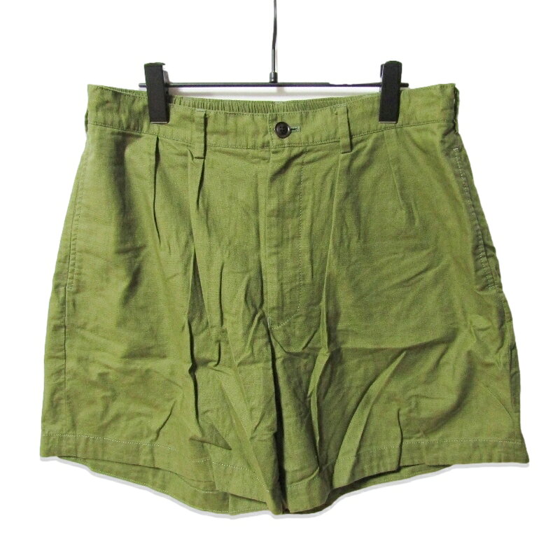 BROWN by 2-tacs ブラウンバイツータックス Tuck shorts B31-P002 ショートパンツ パナマクロス 2タック Olive M-Lドローコード イージーショーツメンズ 27114210