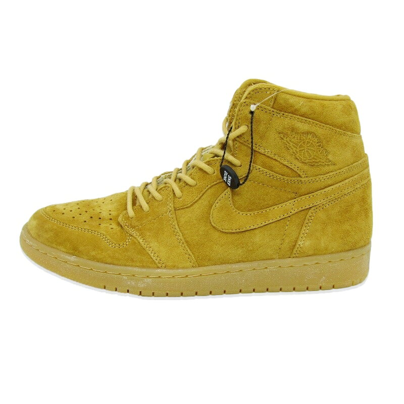 未使用 NIKE ナイキ 28cm AIR JORDAN 1 RETRO HIGH OG 555088-710 観賞用 2017年製 エアジョーダン 1 レトロ ハイ ブラウン オリジナル GOLDEN HARVEST/GOLDEN HARVEST スニーカー 88000142