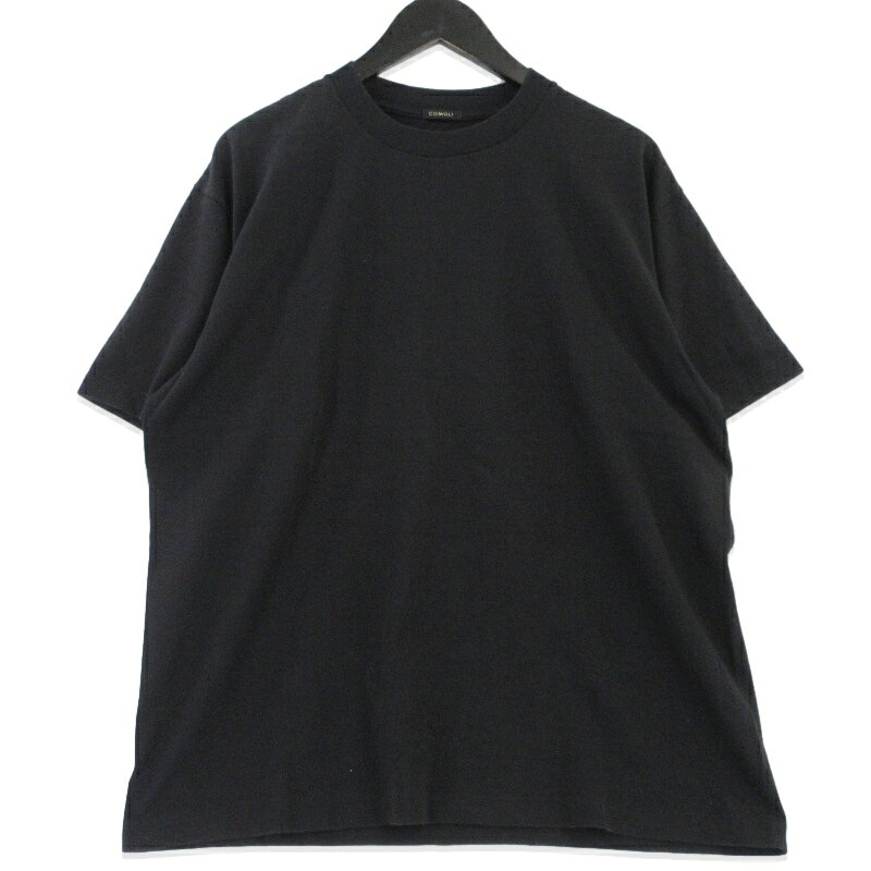 【中古】COMOLI コモリ コットンジャージ 半袖Tシャツ Z01-05010 フェードブラック 2 メンズ 99001356
