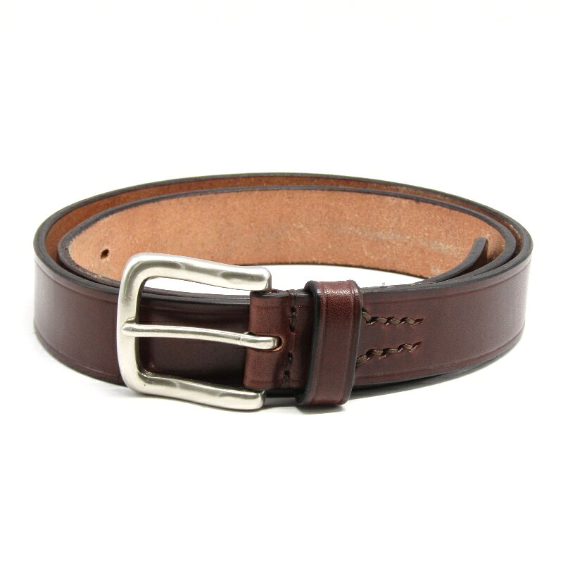 SLOW スロウ ベルト herbie 27mm plain belt プレーン ハービー HS68J Red Brown M 61006053