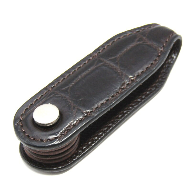 WILDSWANS ワイルドスワンズ キーケース GUARDAR クロコ クロコダイル ガルダール ダークブラウン キーホルダー チョコ レザー 61006073