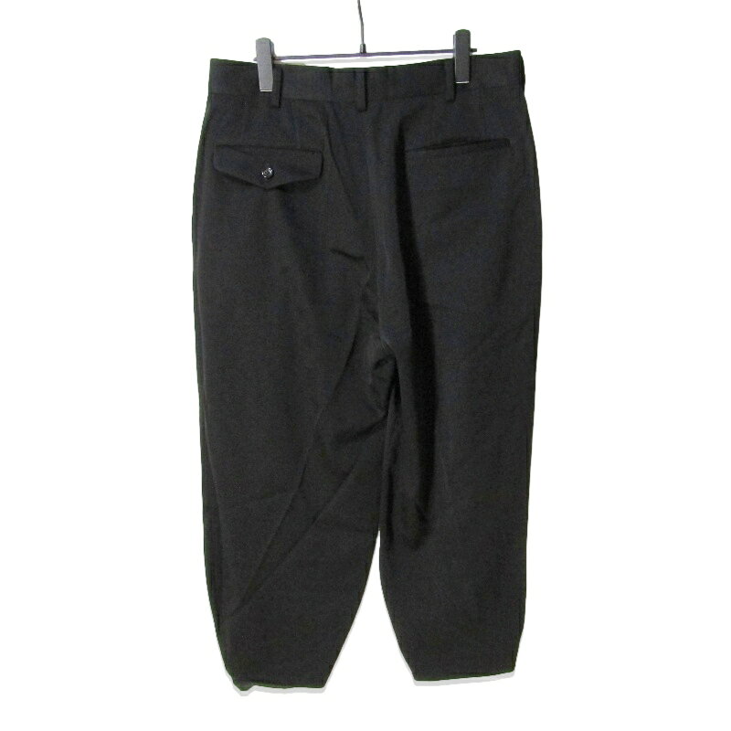 CLASSICの【中古】Graphpaper グラフペーパー Wool Doeskin Tapered Trousers GM233-40246B スラックス 2タック テーパードパンツ ブラック 黒 1メンズ 27114455｜アングル2