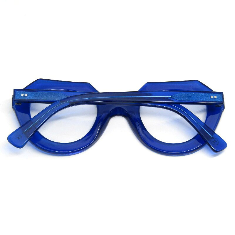 CLASSICの【中古】未使用 Lesca LUNETIER レスカ ルネティエ メガネフレーム Sumo フランス製 スモー クラウンパント Blue メガネ 眼鏡 サングラス 61006182｜アングル2