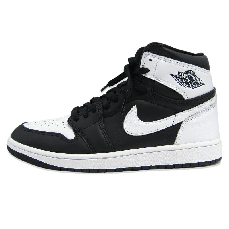 美品 NIKE ナイキ 27cm AIR JORDAN 1 RETRO HIGH OG DZ5485-010 エア ジョーダン 1 レトロ ハイ オリジナル BLACK/WHITE-WHITE スニーカー 18002353