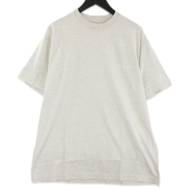 【中古】未使用 SEQUEL シークエル T-SHIRT? SQ-25SS-ST-14 半袖Tシャツ 刺繍 日本製 OATMEAL L メンズ 71016540