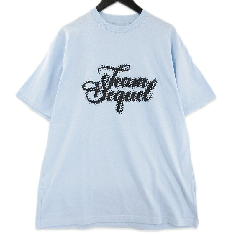【中古】未使用 SEQUEL シークエル T-SHIRT? SQ-25SS-ST-08 半袖Tシャツ プリント 日本製 SAX XL メンズ 71016557