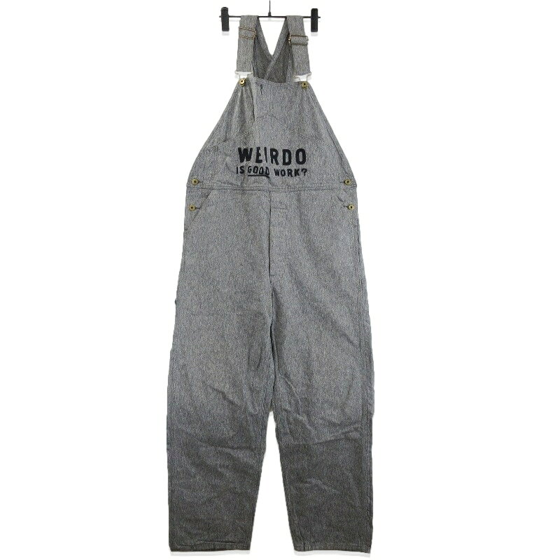 【中古】WEIRDO ウィアード オーバーオール WRD-16-AW-11 WTCC OVERALL コットン 日本製 グレー L メンズ 71016644