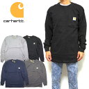 カーハート トップス メンズ カーハート Tシャツ 長袖 ロンt carhartt K126 TK0126 メンズ トップス Long Sleeve Workwear ポケット USA