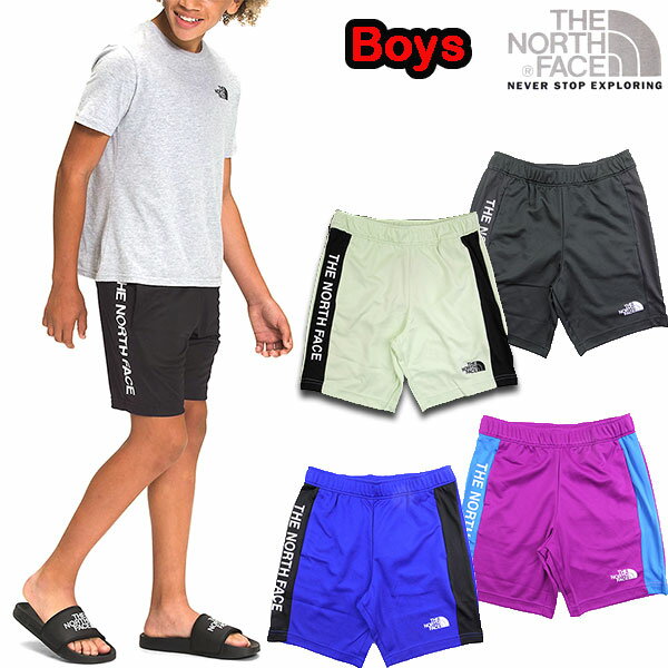 ノースフェイス キッズ ハーフパンツ 夏 ジャージ 男の子 女の子 THE NORTH FACE フラッシュドライ Never Stop Knit Training Short 短パン ブランド NF0A82T3