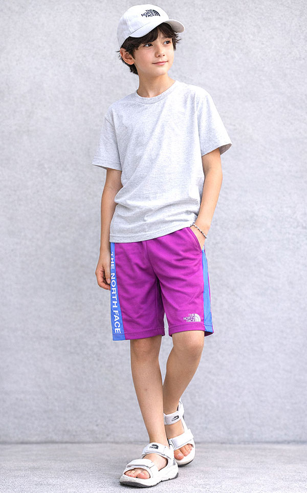 ノースフェイス キッズ ハーフパンツ Never Stop Knit THE NORTH FACE Training Sh...