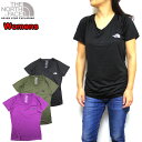ノースフェイス THE NORTH FACE レディース Tシャツ 速乾 Vネック Reaxion Amp V-Neck T 19新作 ティーシャツ 05P03Dec16