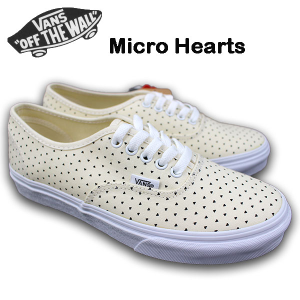 バンズ VANS スニーカー レディース オーセンティック スリム スニーカー(Micro Hearts) VN-0XG6GJG